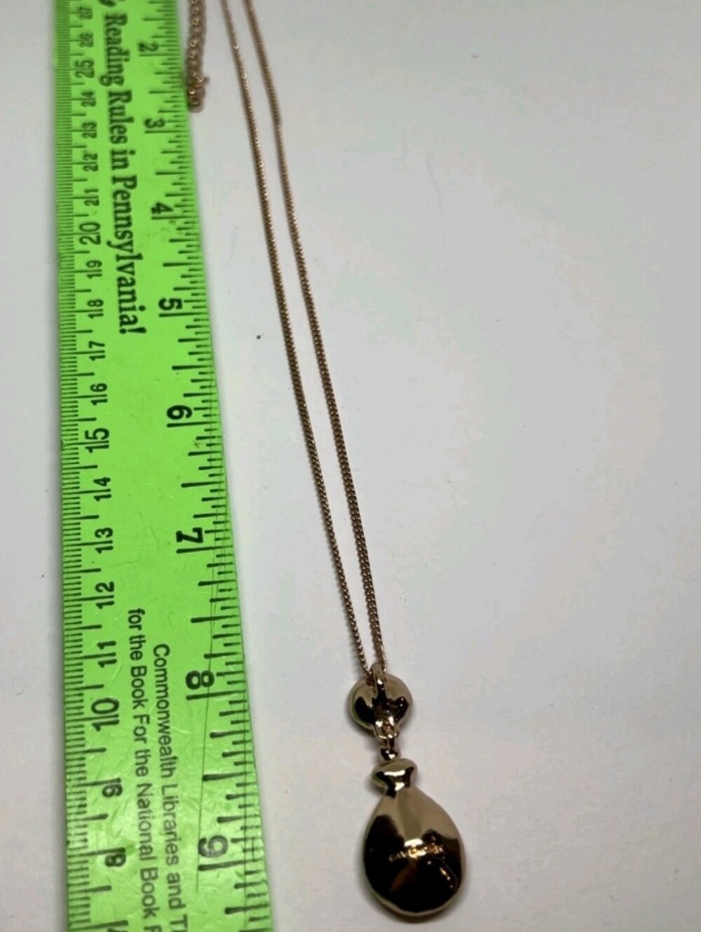 GIVENCHY SIGNED VTG Rose Gold Tone Champagne Teardrop Necklace Earrings Set - Picture 6 of 7